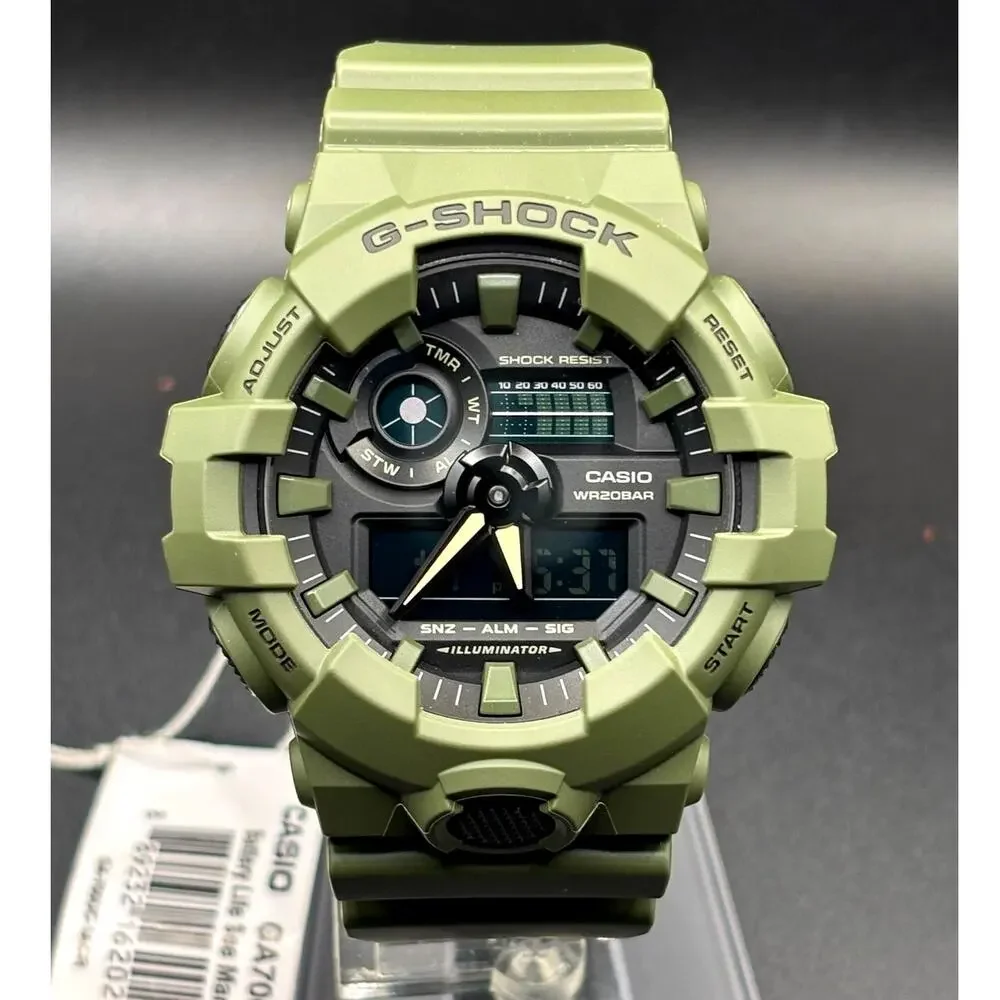 Casio G-Shock GA-700UC-3A Utility Color Olive Green Analog Digital Watch NWT